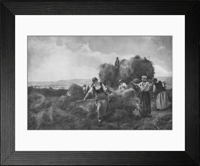 Framed Print : The Harvesters, c1885, (1912). Artist: Julien Dupre Framed Print : The Harvesters, c1885, (1912). Artist: Julien Dupre