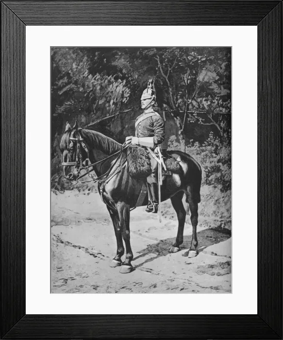 Framed Print : Troop Sergeant-Major, 3rd, (The Prince of Wales ) Dragoon Guards, c1880. Artist: Gregory & Co Framed Print : Troop Sergeant-Major, 3rd, (The Prince of Wales ) Dragoon Guards, c1880. Artist: Gregory & Co