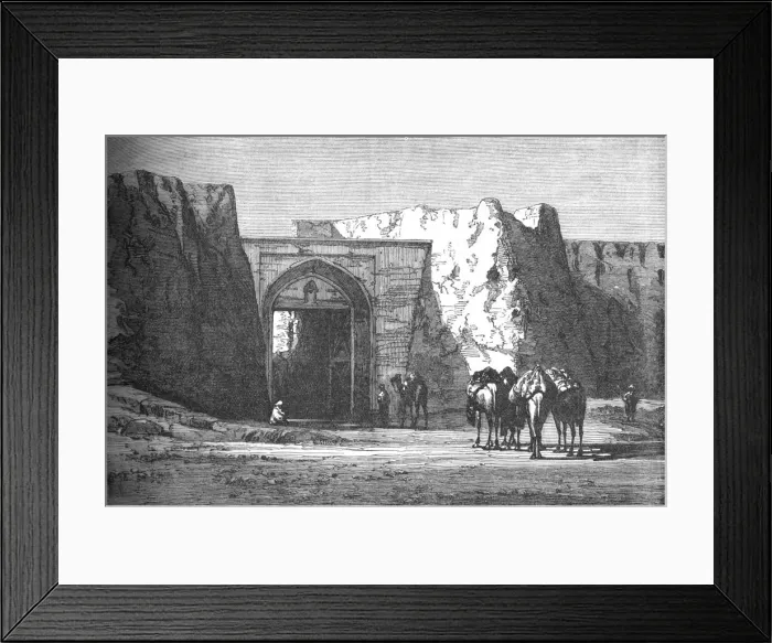 Framed Print : Eedgah, or North Gate, Candahar, c1880 Framed Print : Eedgah, or North Gate, Candahar, c1880