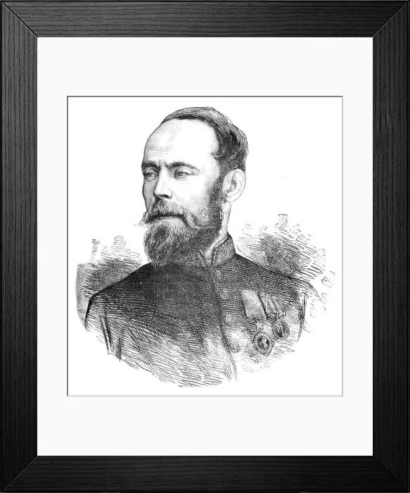 Framed Print : Sir Louis Cavagnari, c1880 Framed Print : Sir Louis Cavagnari, c1880