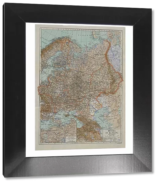Map of Russia in Europe, c1910s. Artist: Emery Walker Ltd