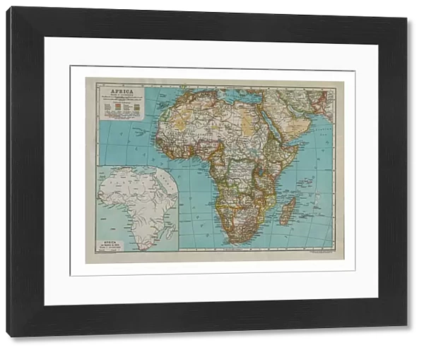 Map of Africa, c1910. Artist: Gull Engraving Company