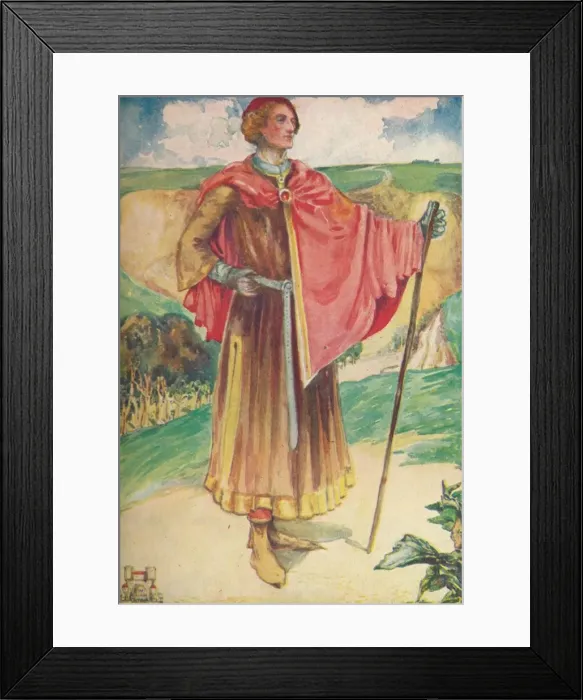 Framed Print : A Man of the Time of Henry II, 1907. Artist: Dion Clayton Calthrop Framed Print : A Man of the Time of Henry II, 1907. Artist: Dion Clayton Calthrop