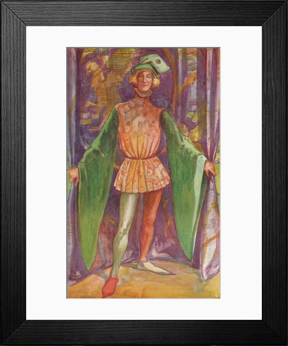 Framed Print : A Man of the Time of Henry V, 1907. Artist: Dion Clayton Calthrop Framed Print : A Man of the Time of Henry V, 1907. Artist: Dion Clayton Calthrop