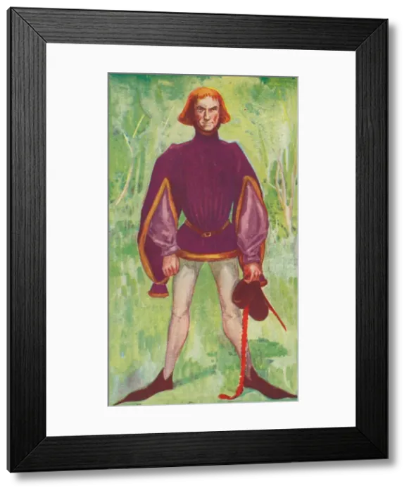 Framed Print : A Man of the Time of Edward IV, 1907. Artist: Dion Clayton Calthrop Framed Print : A Man of the Time of Edward IV, 1907. Artist: Dion Clayton Calthrop