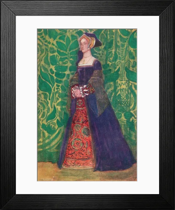Framed Print : A Woman of the Time of Henry VIII, 1907. Artist: Dion Clayton Calthrop Framed Print : A Woman of the Time of Henry VIII, 1907. Artist: Dion Clayton Calthrop