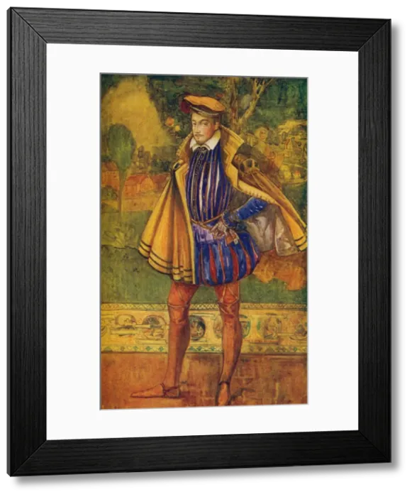 Framed Print : A Man of the Time of Elizabeth, 1907. Artist: Dion Clayton Calthrop Framed Print : A Man of the Time of Elizabeth, 1907. Artist: Dion Clayton Calthrop