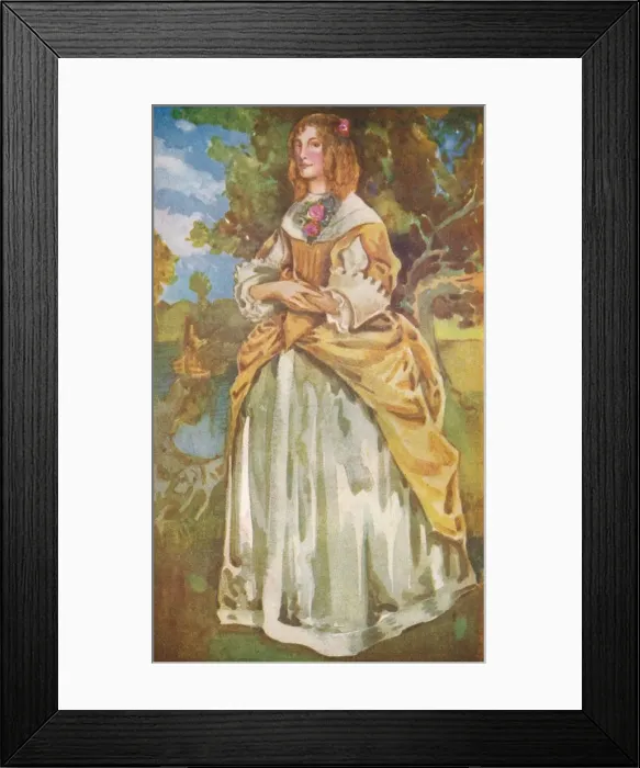 Framed Print : A Woman of the Time of James II, 1907. Artist: Dion Clayton Calthrop Framed Print : A Woman of the Time of James II, 1907. Artist: Dion Clayton Calthrop