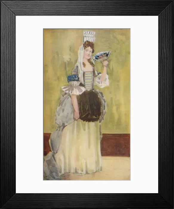 Framed Print : A Woman of the Time of William and Mary, 1907. Artist: Dion Clayton Calthrop Framed Print : A Woman of the Time of William and Mary, 1907. Artist: Dion Clayton Calthrop
