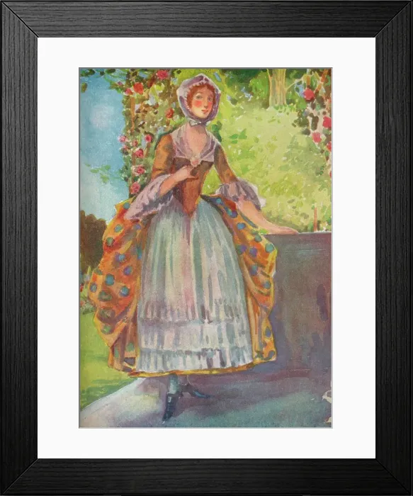 Framed Print : A Woman of the Time of George II, 1907. Artists: Dion Clayton Calthrop, King George II Framed Print : A Woman of the Time of George II, 1907. Artists: Dion Clayton Calthrop, King George II