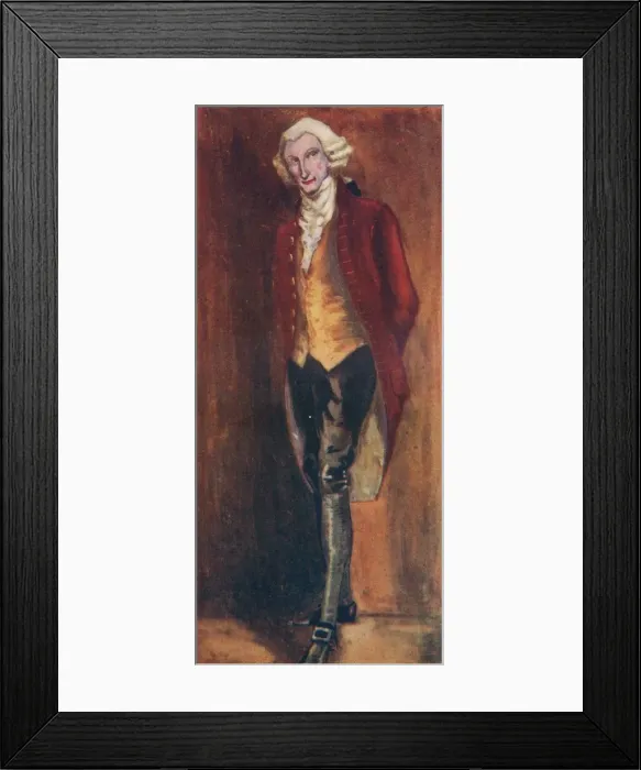 Framed Print : A Man of the Time of George III, 1907. Artist: Dion Clayton Calthrop Framed Print : A Man of the Time of George III, 1907. Artist: Dion Clayton Calthrop