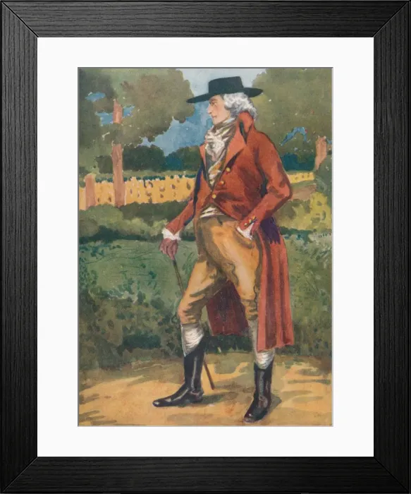 Framed Print : A Man of the Time of George III, 1907. Artist: Dion Clayton Calthrop Framed Print : A Man of the Time of George III, 1907. Artist: Dion Clayton Calthrop