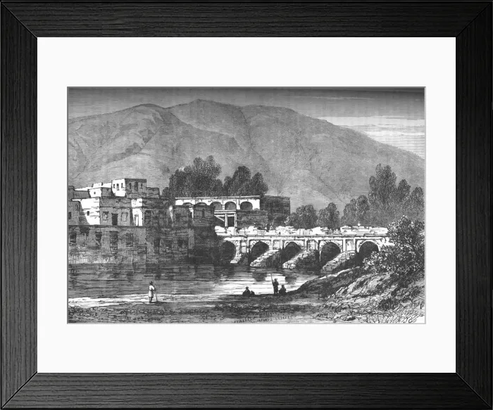 Framed Print : The Bridge, Cabul, c1880 Framed Print : The Bridge, Cabul, c1880