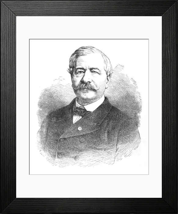 Framed Print : M. De Lesseps, c1882 Framed Print : M. De Lesseps, c1882