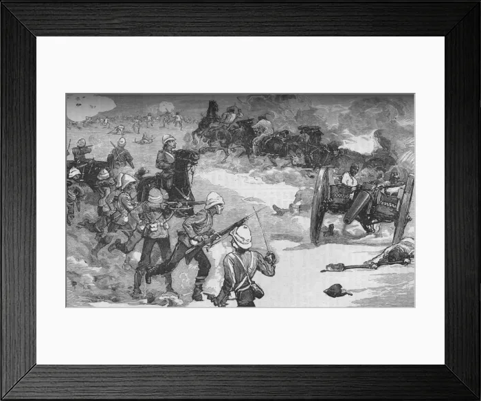 Framed Print : Second Battle of Kassassin (September 9): Capture of Two Krup Guns by the Royyal Marines, c1882 Framed Print : Second Battle of Kassassin (September 9): Capture of Two Krup Guns by the Royyal Marines, c1882