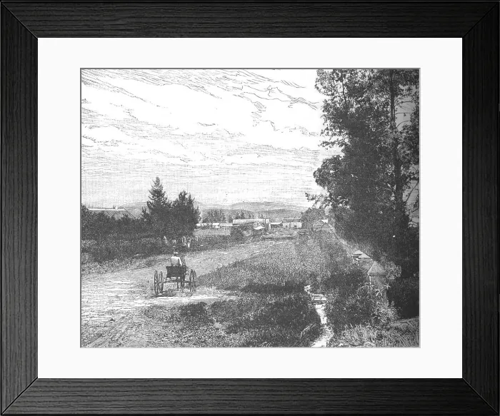 Framed Print : Market Street, Pretoria, c1880s Framed Print : Market Street, Pretoria, c1880s