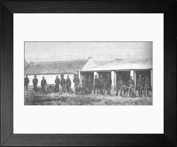 Framed Print : The Artillery of the South African Republic, c1880s Framed Print : The Artillery of the South African Republic, c1880s