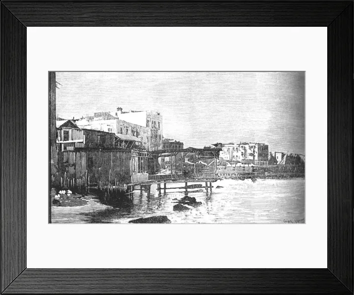 Framed Print : The Old Harbour, Alexandria, c1882 Framed Print : The Old Harbour, Alexandria, c1882