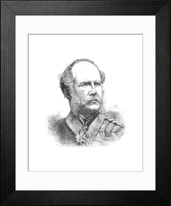 Framed Print : Lieut. -Gen, Sir John Adye, Chief of the Staff, c1882-1885 Framed Print : Lieut. -Gen, Sir John Adye, Chief of the Staff, c1882-1885