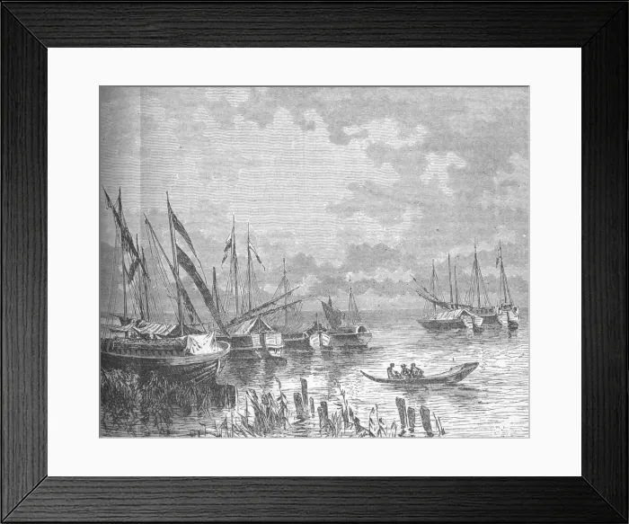 Framed Print : The Bahr-El-Gazelle, c1881-85 Framed Print : The Bahr-El-Gazelle, c1881-85