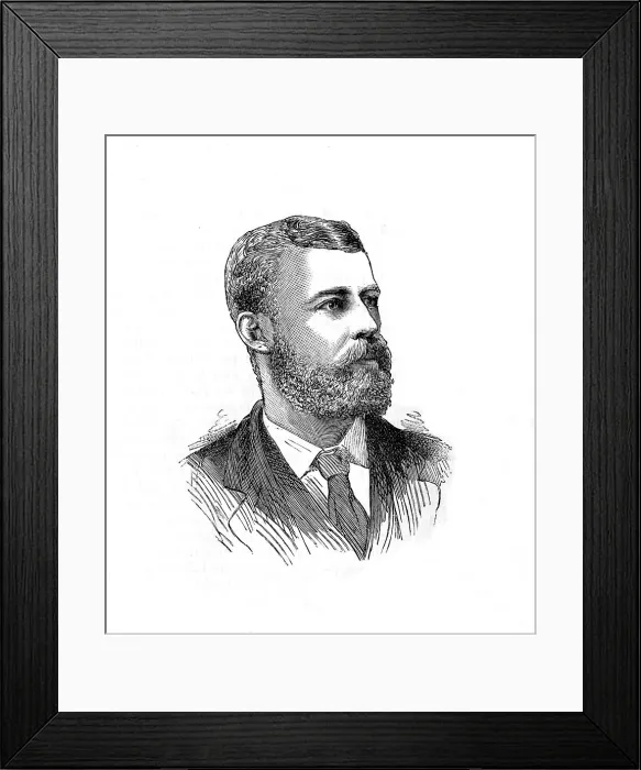 Framed Print : Commander Rolfe, c1881-85 Framed Print : Commander Rolfe, c1881-85