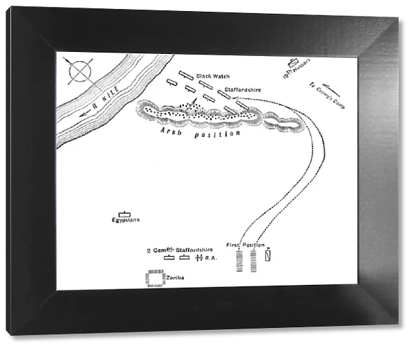 Plan of the Battle of Kirbekian, (February 10, 1885), c1885