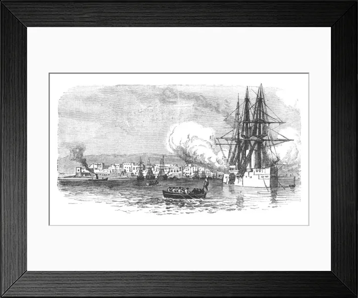 Framed Print : Suakim, from the Sea, c1885 Framed Print : Suakim, from the Sea, c1885