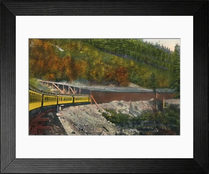 Framed Print : Snow sheds in the Cascade Mountains, c1916. Artist: Asahel Curtis Framed Print : Snow sheds in the Cascade Mountains, c1916. Artist: Asahel Curtis
