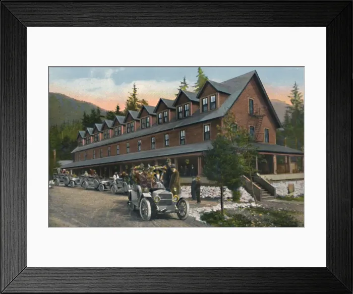 Framed Print : Mount Rainier National Park Inn, c1916. Artist: Asahel Curtis