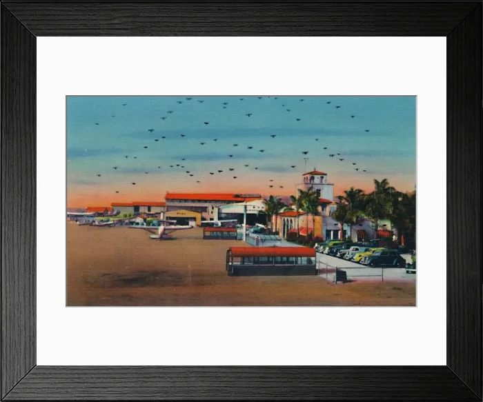 Framed Print : Lindbergh Field and Administration Building. San Diego, California, c1941 Framed Print : Lindbergh Field and Administration Building. San Diego, California, c1941