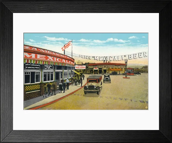 Framed Print : First and Main Streets, c1939 Framed Print : First and Main Streets, c1939
