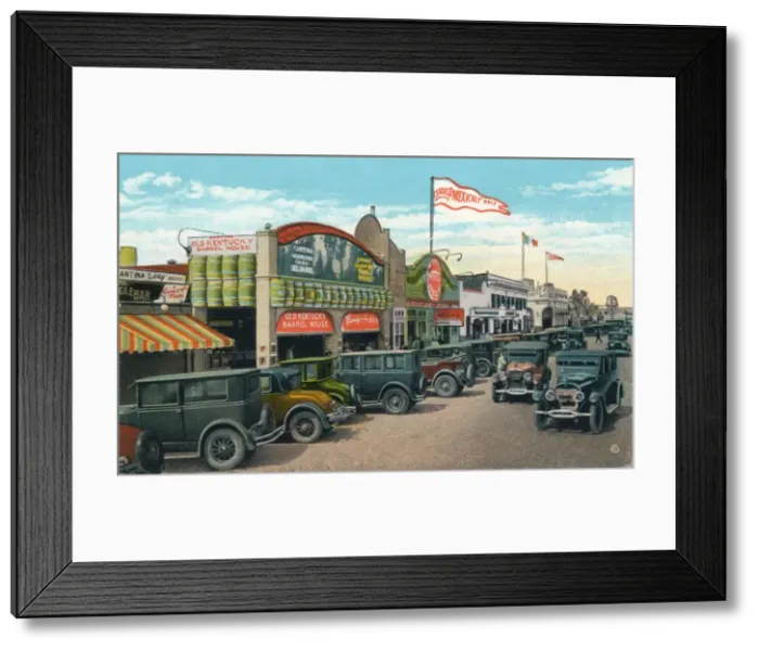 Framed Print : Looking North on Main Street, c1939 Framed Print : Looking North on Main Street, c1939