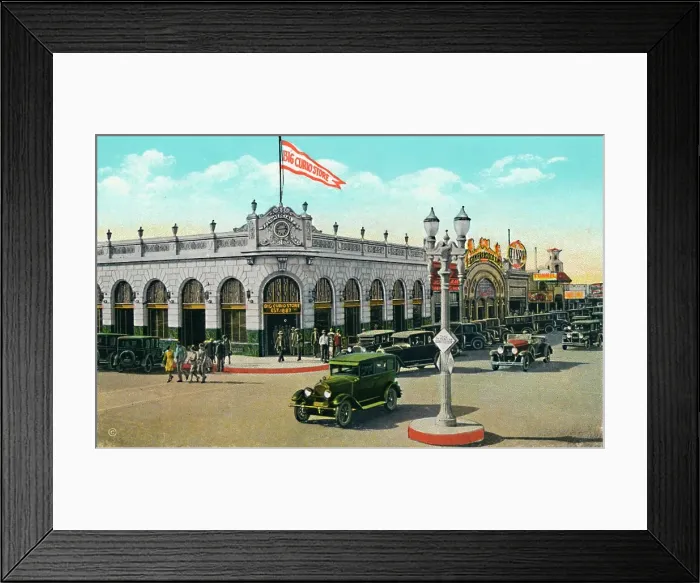 Framed Print : Main and Second Streets, c1939 Framed Print : Main and Second Streets, c1939