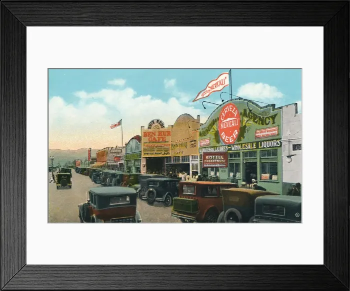 Framed Print : Looking South on Main Street, c1939 Framed Print : Looking South on Main Street, c1939