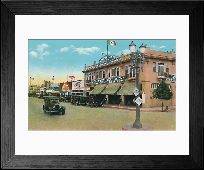 Framed Print : Looking East on Second Street, c1939 Framed Print : Looking East on Second Street, c1939