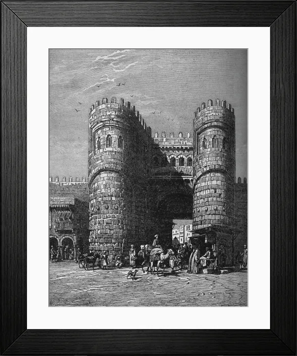 Framed Print : Bab-El-Footoh, One of the Gates of Cairo, 1878, (c1882)