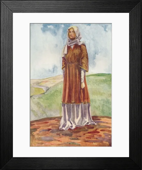 Framed Print : A Woman of the Time of William I, 1907. Artists: Dion Clayton Calthrop, William the Conqueror Framed Print : A Woman of the Time of William I, 1907. Artists: Dion Clayton Calthrop, William the Conqueror