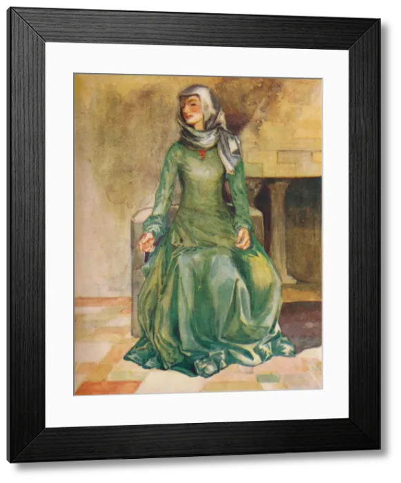 Framed Print : A Woman of the Time of William II, 1907. Artist: Dion Clayton Calthrop Framed Print : A Woman of the Time of William II, 1907. Artist: Dion Clayton Calthrop
