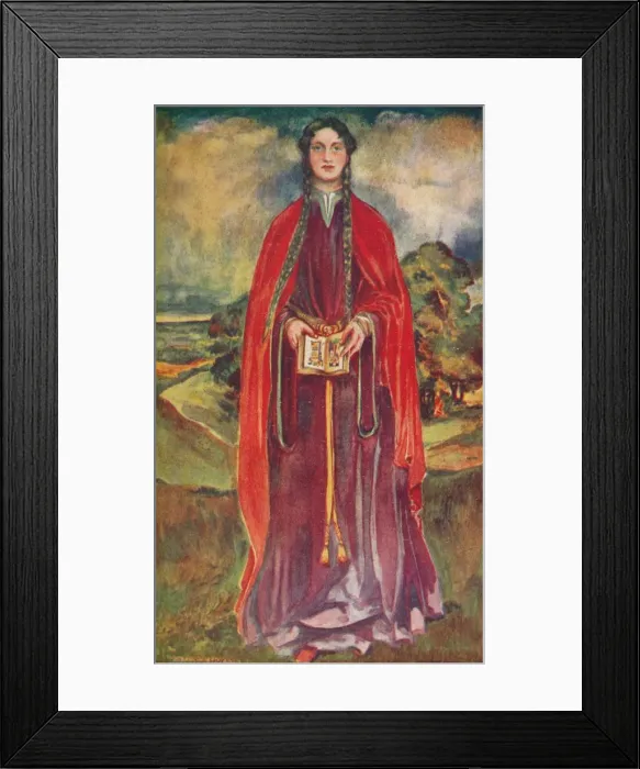 Framed Print : A Woman of the Time of Henry I, 1907. Artist: Dion Clayton Calthrop Framed Print : A Woman of the Time of Henry I, 1907. Artist: Dion Clayton Calthrop