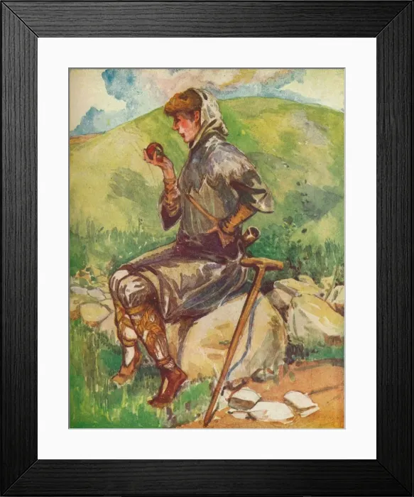 Framed Print : A Peasant of Early England (William I. - Henry III), 1907. Artist: Dion Clayton Calthrop Framed Print : A Peasant of Early England (William I. - Henry III), 1907. Artist: Dion Clayton Calthrop