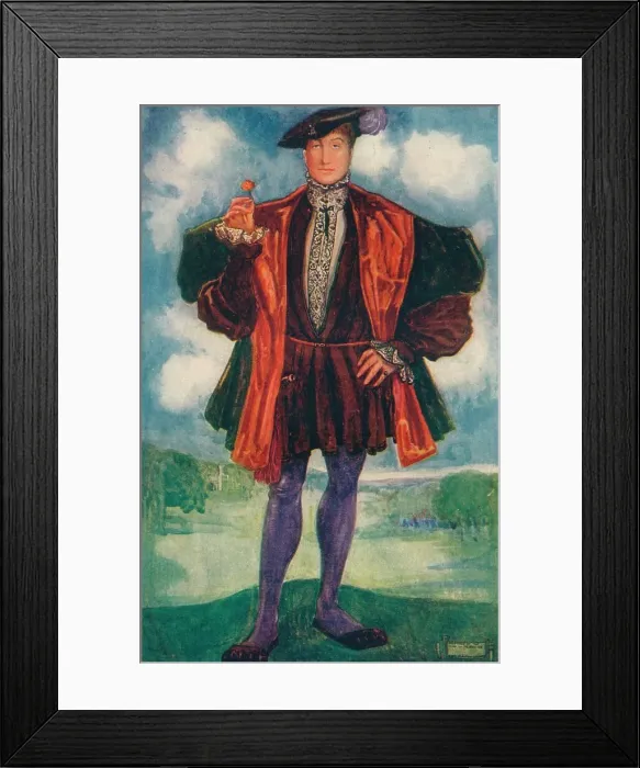 Framed Print : A Man of the Time of Henry VIII, 1907. Artist: Dion Clayton Calthrop Framed Print : A Man of the Time of Henry VIII, 1907. Artist: Dion Clayton Calthrop