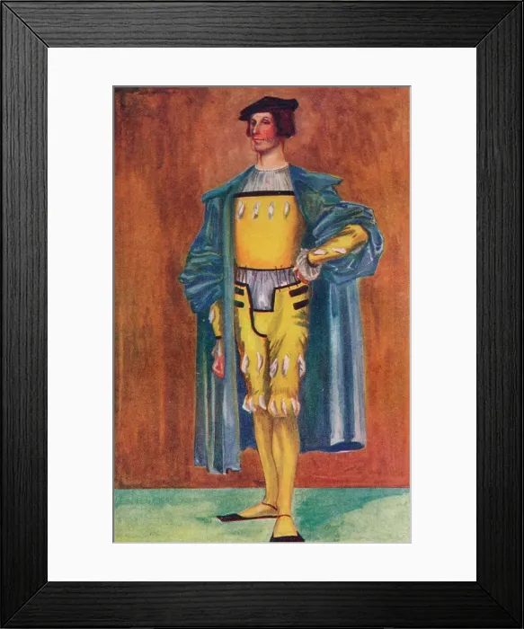 Framed Print : A Man of the Time of Henry VIII, 1907. Artist: Dion Clayton Calthrop Framed Print : A Man of the Time of Henry VIII, 1907. Artist: Dion Clayton Calthrop