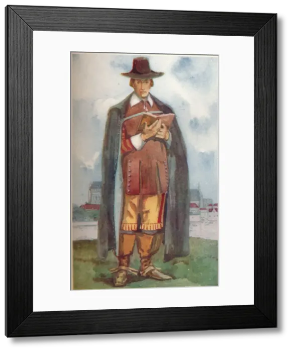 Framed Print : A Cromwellian Man, 1907. Artist: Dion Clayton Calthrop Framed Print : A Cromwellian Man, 1907. Artist: Dion Clayton Calthrop