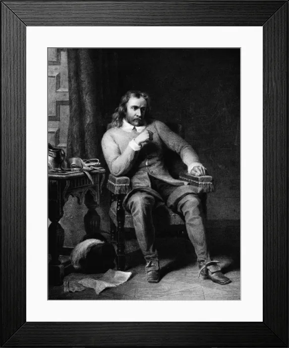 Framed Print : Cromwell Resolving to Refuse the Crown, c1858, (1911). Artist: Charles Lucy Framed Print : Cromwell Resolving to Refuse the Crown, c1858, (1911). Artist: Charles Lucy