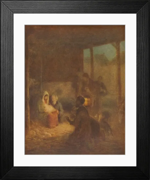 Framed Print : There Was No Room in the Inn, c1910, (1911). Artist: Edward Stott Framed Print : There Was No Room in the Inn, c1910, (1911). Artist: Edward Stott