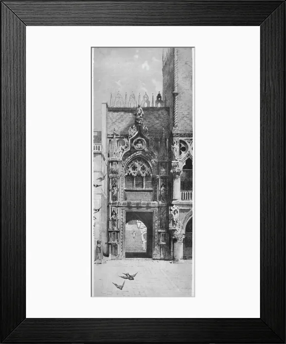 Framed Print : Entrance to the Doges Palace, c1870, (1911). Artist: David Law Framed Print : Entrance to the Doges Palace, c1870, (1911). Artist: David Law