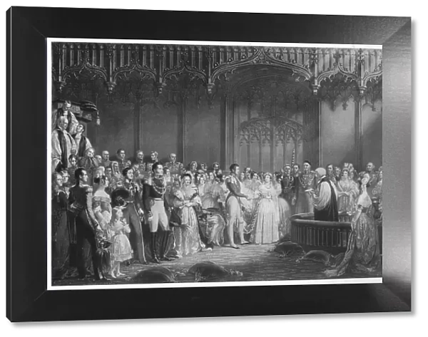 The Marriage of Queen Victoria and Prince Albert, c1840, (1911). Artist: George Hayter