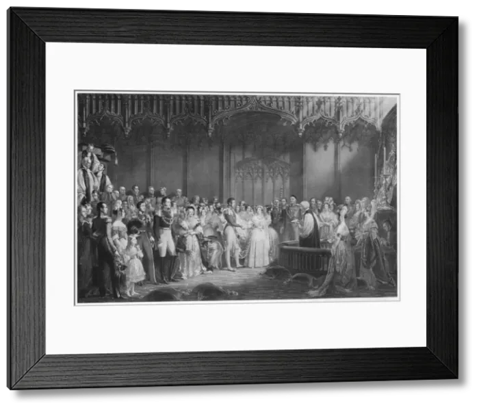 Framed Print : The Marriage of Queen Victoria and Prince Albert, c1840, (1911). Artist: George Hayter Framed Print : The Marriage of Queen Victoria and Prince Albert, c1840, (1911). Artist: George Hayter