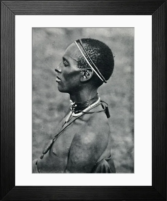 Framed Print : A Hima from Mpororo, Equatorial Africa, west of the Victoria Nyanza, 1912. Artist: Harry Johnston Framed Print : A Hima from Mpororo, Equatorial Africa, west of the Victoria Nyanza, 1912. Artist: Harry Johnston