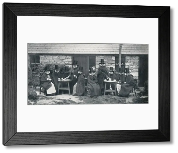 Framed Print : A Welsh tea party, 1912 Framed Print : A Welsh tea party, 1912